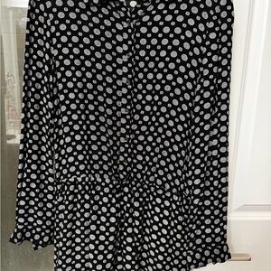 Forever 21 Black and White Polka Dot Skirt